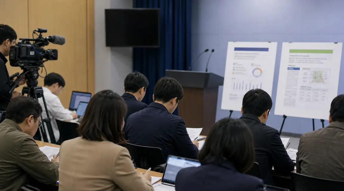 정책 뉴스를 확인하는 시민과 관계자 현장 이미지 대표 이미지